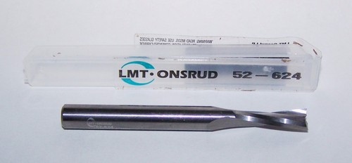 1/4" (.2500") SOLID 2FL CARBIDE UPCUT SPIRAL O FLUTE ONSRUD SOFT/HARD PLS 52-624 - 第 1/3 張圖片