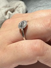 Tiffany & Co. Pt950 Enchant Flower Round Diam...