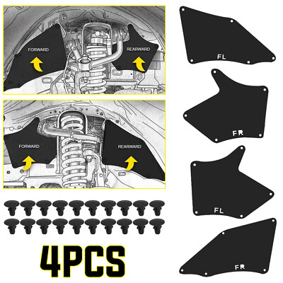 4 x Fender Liners Splash Shield Seal Mud Flap Guards for Toyota Tacoma 2005-2020