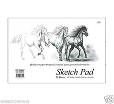 12 x 18 inches 20 Sheets premium Quality Sketch Book Paper Pad 