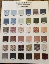  Dollhouse Miniature 1:144 SCALE NEW LIVINGROOM DESIGN CENTER, PICK YOUR  FABRIC