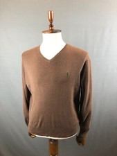 Ralph Lauren Jumper Cotton Men Size L Brown