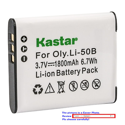 Kastar Replacement Battery for OEM Olympus Original Li50B 50B 50B LI-50C 50C