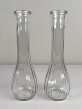 Vintage Europa Glass 1980s Bud Vase Set 2