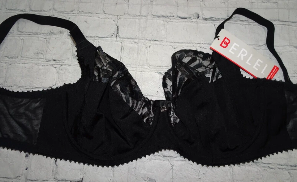 Berlei Women's Embrace Side Support Bra, Black, 38D - Image 2 of 4