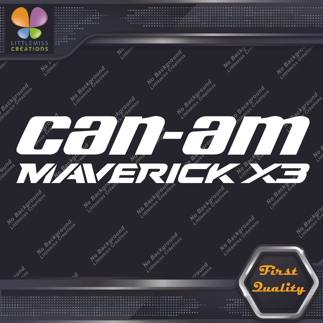 Compatible With Can-Am Maverick X3 BRP Vehicles Logo Vinyl Decals Stickers