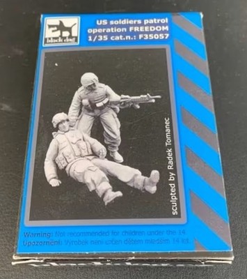 Black Dog F35057 US soldiers patrol operation FREEDOM 1:35 Figuren aus Resin