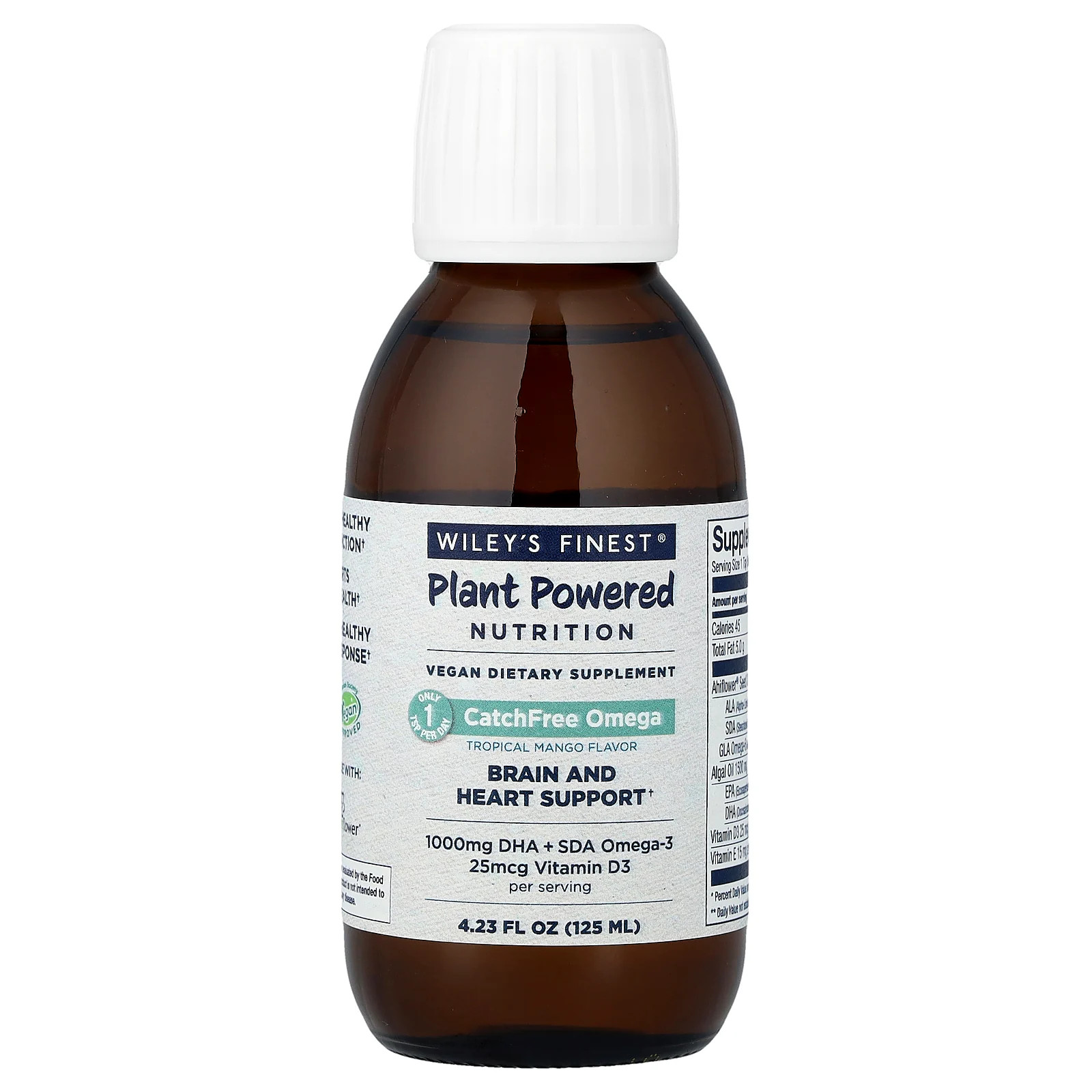 Омега без добавок, тропическое манго, 4,23 жидких унции (125 мл)