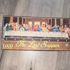 1978 Vintage MasterPieces Panoramic The Last Supper Art Jigsaw Puzzle,