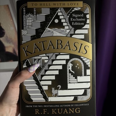 R.F. Kuang Signed Book Katabasis Waterstones Exclusive Edition Sprayed Edges New