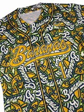 Savannah Bananas Men's Baseball Small Evoshield 1 Jersey NWOT Shop Exclusive.