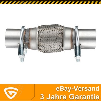 Flexrohr Auspuffrohr Ø45 Länge 210mm für Opel Astra H J Corsa D inkl. Schellen