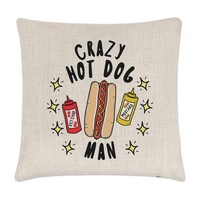 VerrüCkte Hot Dog Mann Stars Kissenbezug Fast Food Lustiger Witz Chili