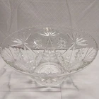 Anchor Hocking "Star of David" pattern punch bowl vintage 14" diameter
