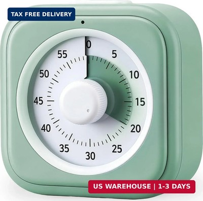 60 Minute Visual Timer for Kids, Silent Countdown Clock, Time Management Tool fo