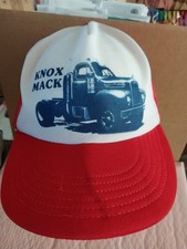 Vintage Knox Mack Trucker Snapback Hat Mesh Back USA Made Men's 6 3/4-7 1/2 Used