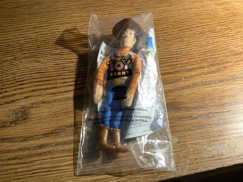 WOODY Toy FROM BURGER KING -DISNEY PIXAR TOY STORY-1995