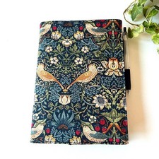 Hobonichi Big 5-Year Notebook Cover Strawberry Thief A5 Handmade Canvas Stylish