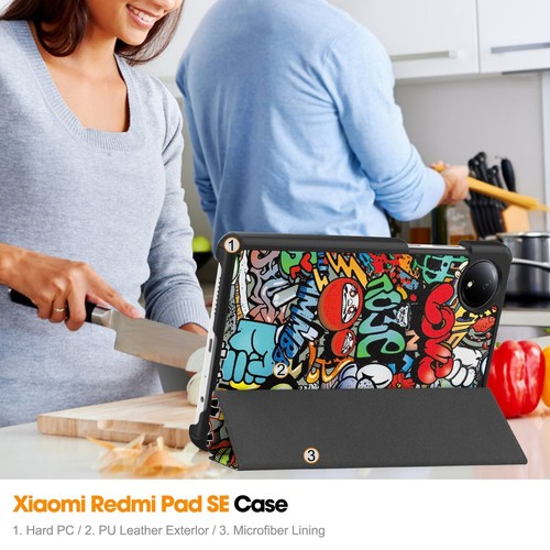 Cover für Xiaomi Redmi Pad SE 8.7" 2024 Hülle Case Stand Etui Tasche Schutzhülle - Picture 79 of 102