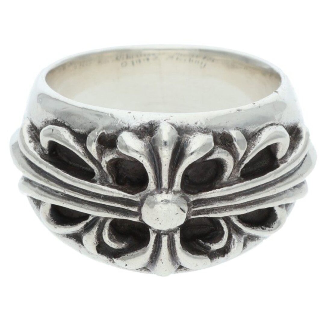 Chrome Hearts FLRL CRS Floral Cross Silver Ring Men's Size 15.5 Used 0a17e9a4680 thumbnail 2