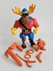 100% COMPLETE TMNT MONTY MOOSE FIGURE, 1992, PLAYMATES VINTAGE NINJA TURTLES