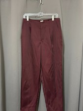 A New Day Women  s Dress Pants Size 8 Burgundy  Tailored Fit  Business Casua