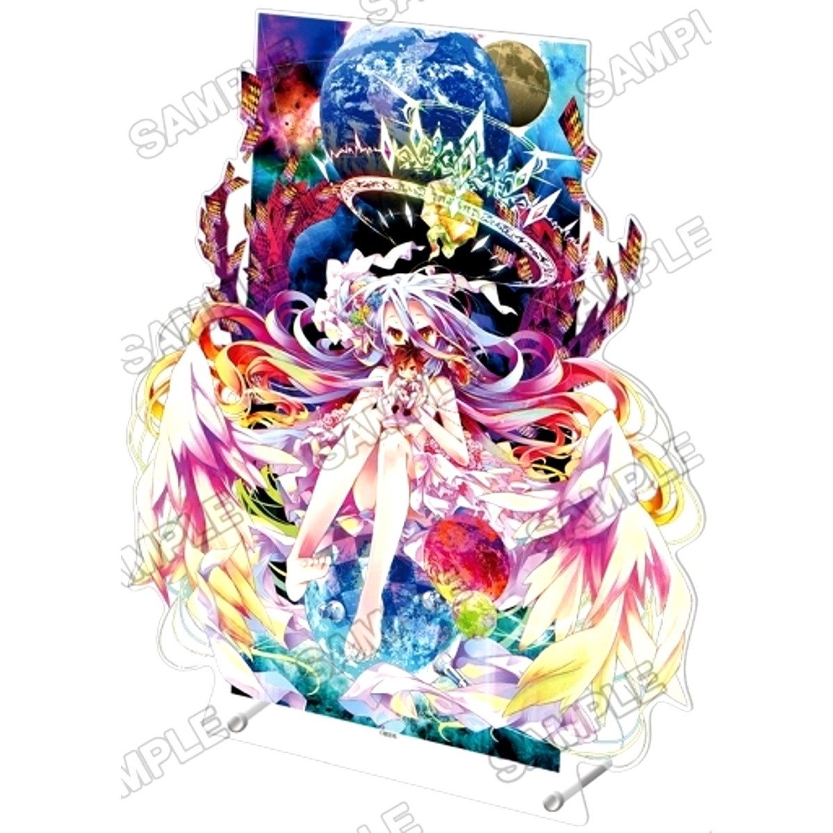 Shiro 10th Anniversary Big Acrylic Figure No Game No Life Japan