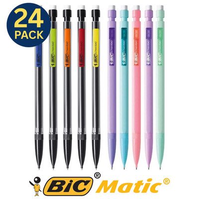 BIC Matic 0,7 mm Druckbleistifte (24er Pack) Original oder Pastell