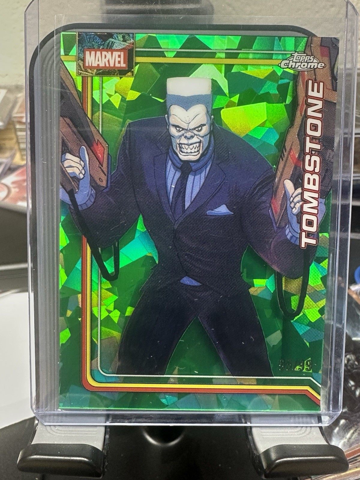 2026 Topps Chrome Marvel Sapphire Tombstone #180 Green /99