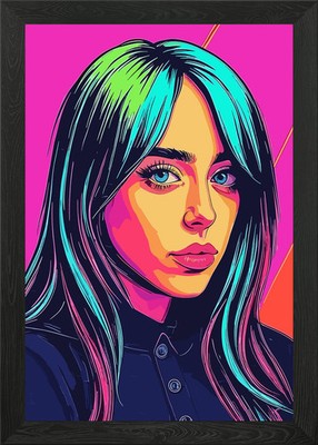 Nipsey Hussle Pop Art Portrait gerahmt Wandbild Poster Druck Bild