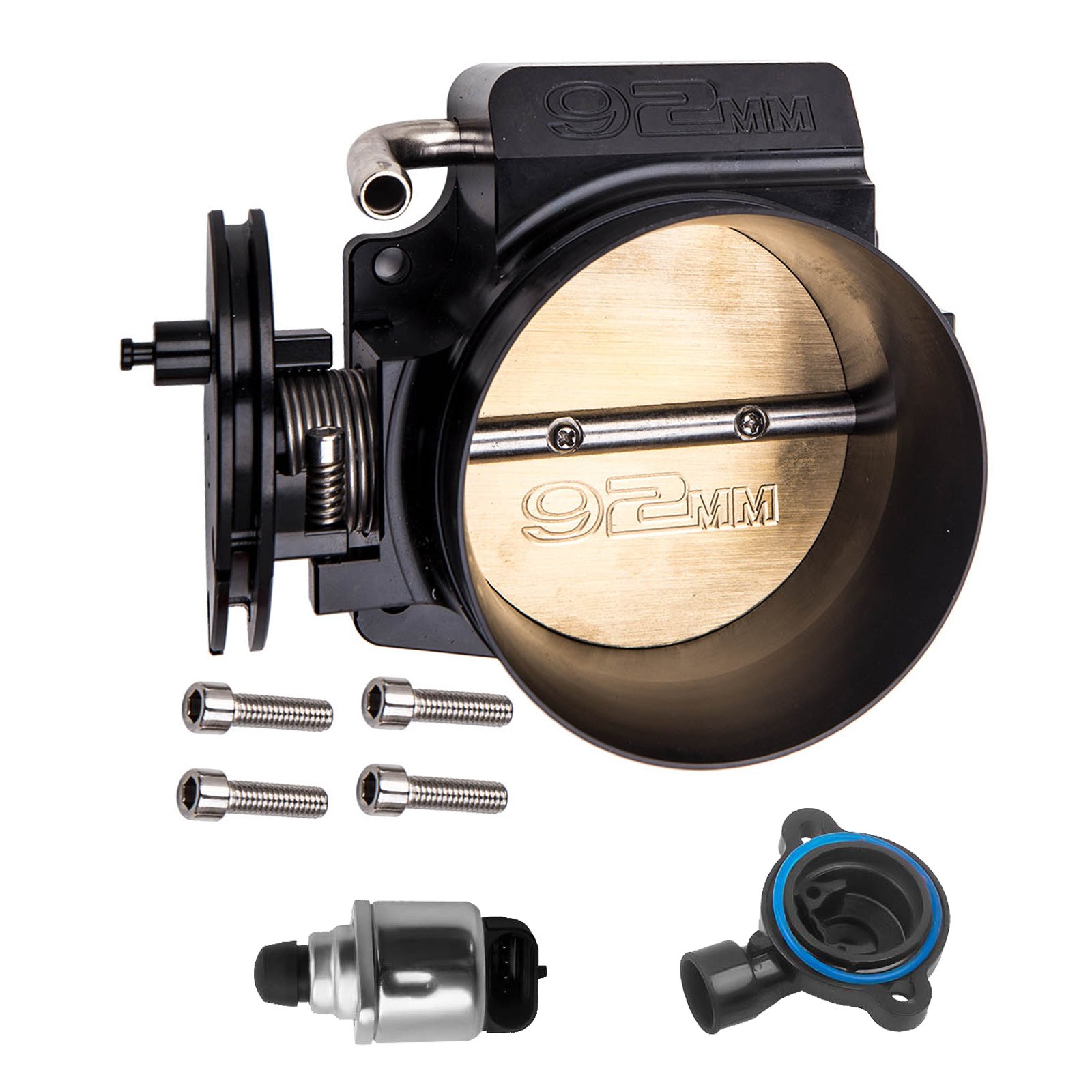 92mm throttle body TPS IAC Throttle Position Sensor for GMC LSX XS LS1 LS2 LS7 - Image 3