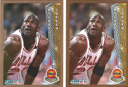 1992-93 Michael Jordan Chicago Bulls (2) NBA MVP & FINALS MVP Trading Card