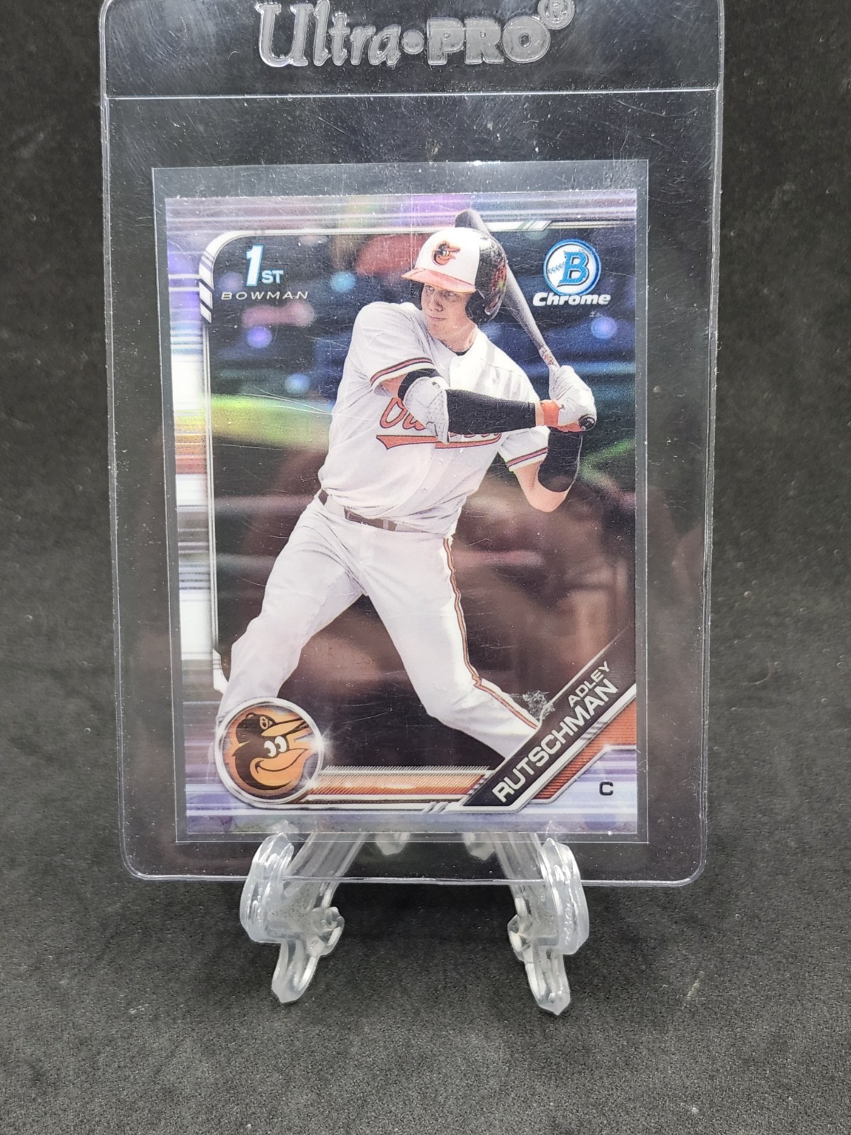 2019 1st Bowman Chrome Adley Rutschman ROOKIE REFRACTOR!! ORIOLES SUPERSTAR...
