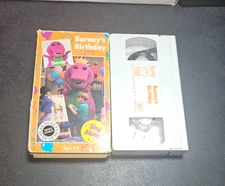 Barney : Barney's Birthday (VHS, 1992) Purple Singing Dinosaur Kids Rare HTF