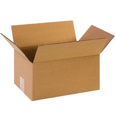 USA 12 x 8 x 6 Corrugated Cardboard Boxes, Small 12L x 8W x 6H, Pack of 25