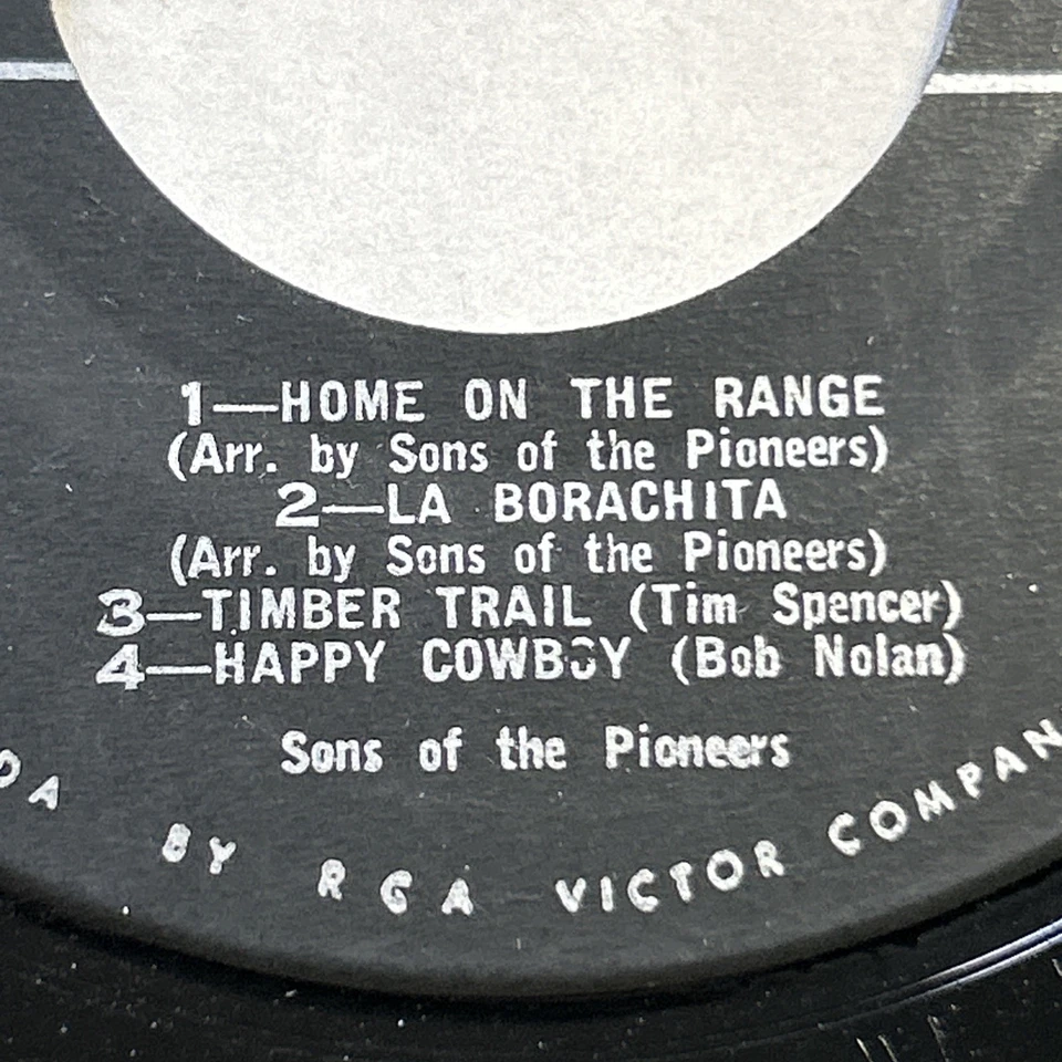 Sons Of The Pioneers Tumbling Tumbleweeds Bunkhouse Bugle Boy Happy Cowboy Ep Foto 2 de 4