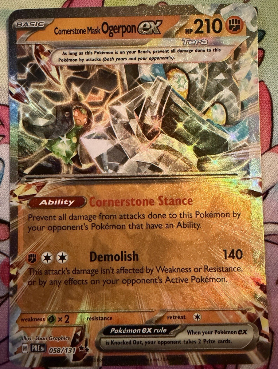 ogerpon ex pokemon card Amazon.com: Pokemon  Cornerstone Mask Ogerpon ex 199/167  Twilight  Masquerade  Full Art Pokemon Card  Secret Rare : Toys & Games