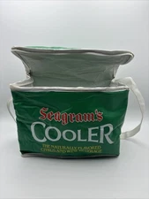 Vtg Seagrams Cooler 6 Pack Cooler Carrying Case Bag Soft Sided Lunch Citrus Win