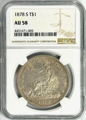 1878-S Trade Dollar — photo from the most recent tracked eBay sale