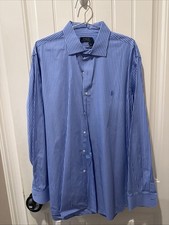 Polo Ralph Lauren Men's Blue Striped Dress Shirt
