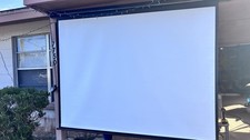 Electric Projector Screen 82 x 62 Motorized, Remote Control, 110V