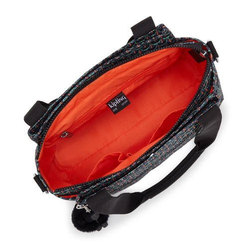 Kipling Shoulder Bag ELYSIA Handbag Crossbody GEO FEATHER FW2025 RRP £98 - Picture 3 of 6