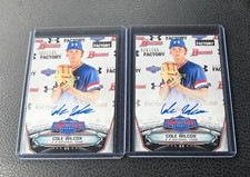 2017 Bowman Draft Cole Wilcox Under Armour All-America Game /199 Auto 2 Card Lot