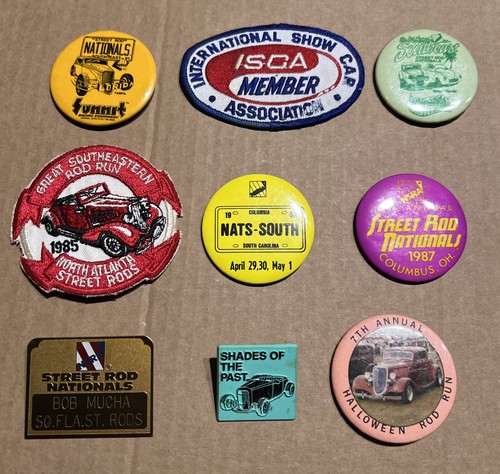 Vintage Street Rod Nationals Pin & Patch Mixed Lot