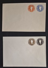 Great Britain 1960s pre paid envelopes embossed Queen Elizabeth SCARCE