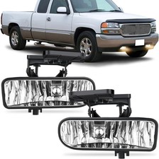 Fog Light Assembly For 1999 2006 Gmc Sierra 1500 2500 3500 Yukon Clear Lens Pair