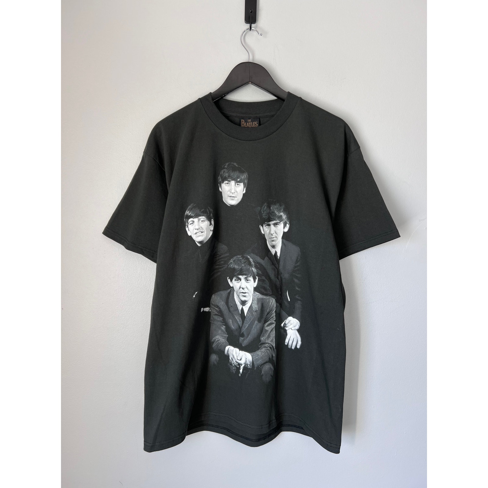 Online Ceramics The Beatles Portrait Tee Large Black Brand New-image