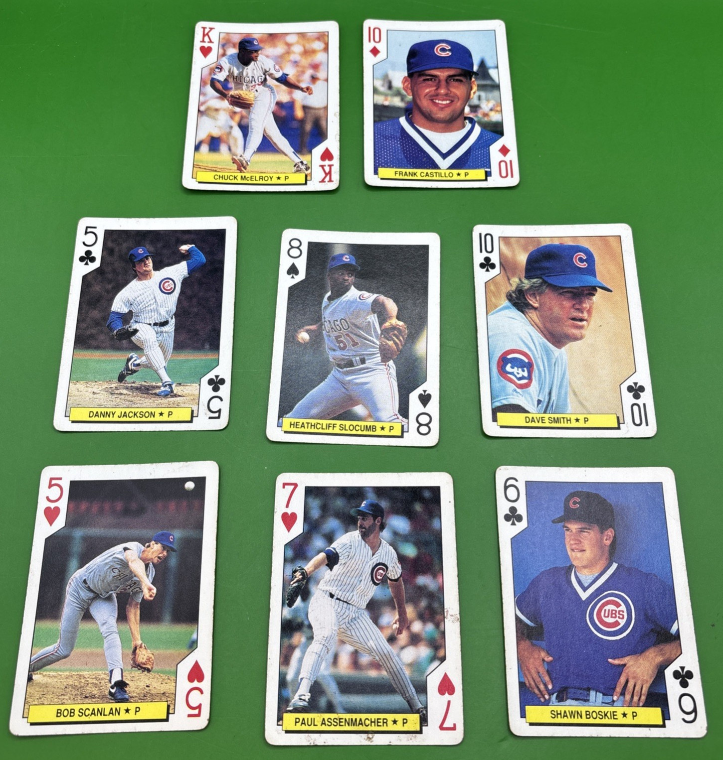 1991 Lot of 44 Chicago Cubs Playing Cards from The U.S. Playing Card Co.