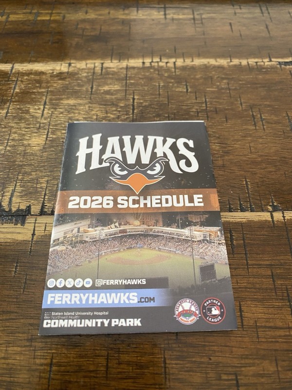 Staten Island FerryHawks 2026 Atlantic League Pocket Schedule 
