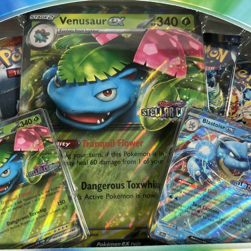 Venusaur EX Blastoise EX Premium Collection Esclusiva GameStop - Pokémon TCG NUOVO - Foto 6 di 12